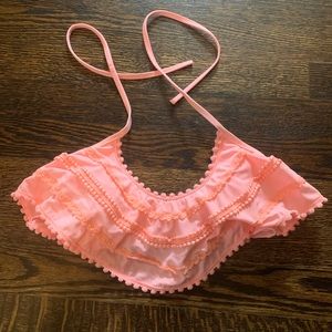 Victoria’s Secret coral ruffle bikini